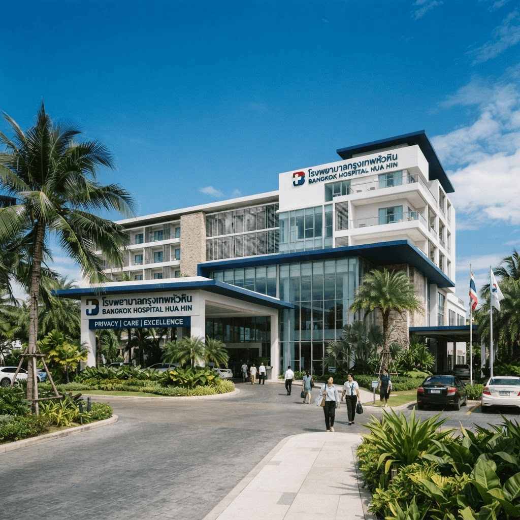 Modernes Krankenhaus in Hua Hin, Thailand