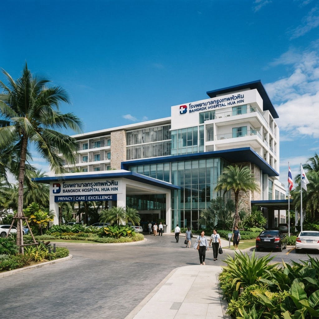 Modernes Krankenhaus in Hua Hin, Thailand